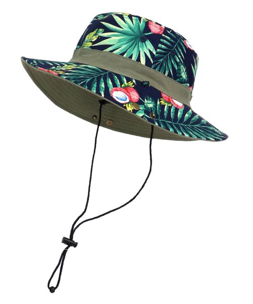 emesuelee(エメスーリー)の「ボタニカル リバーシブル アドベンチャーハット(ハット・メンズ・ブラック/ベージュ/ネイビー/カーキ・フリー)」の20枚目の写真