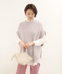 DouDou | ニットベスト×シャツセット(ニット/セーター)