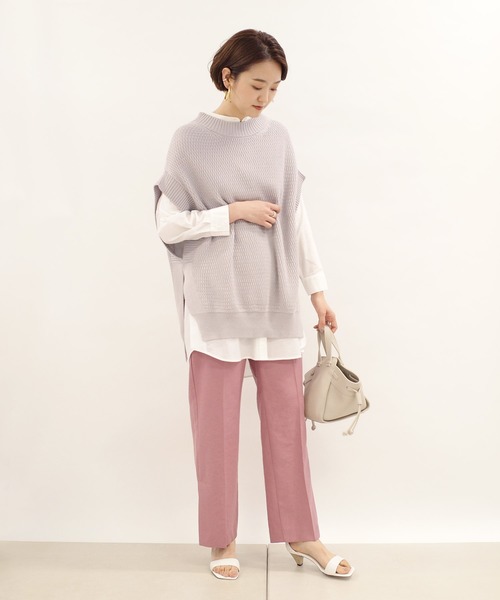 DouDou（ドゥドゥ）の「ニットベスト×シャツセット（ニット/セーター・レディース・ライトグレー/ライトベージュ・FREE）」の20枚目の写真