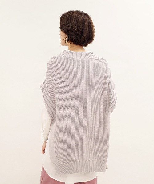 DouDou（ドゥドゥ）の「ニットベスト×シャツセット（ニット/セーター・レディース・ライトグレー/ライトベージュ・FREE）」の21枚目の写真