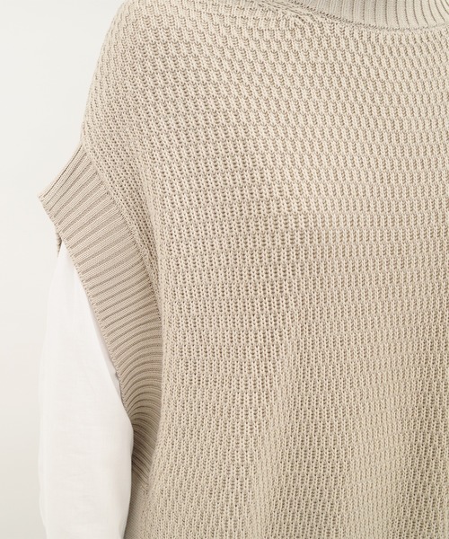 DouDou（ドゥドゥ）の「ニットベスト×シャツセット（ニット/セーター・レディース・ライトグレー/ライトベージュ・FREE）」の10枚目の写真