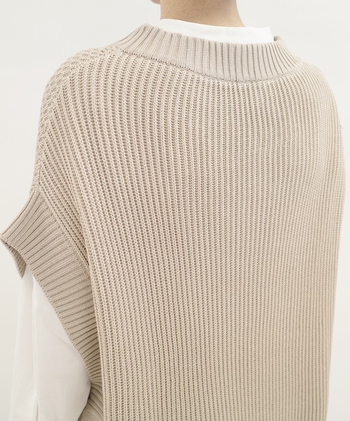 DouDou（ドゥドゥ）の「ニットベスト×シャツセット（ニット/セーター・レディース・ライトグレー/ライトベージュ・FREE）」の14枚目の写真