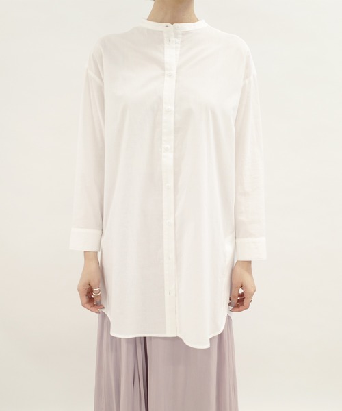 DouDou（ドゥドゥ）の「ニットベスト×シャツセット（ニット/セーター・レディース・ライトグレー/ライトベージュ・FREE）」の4枚目の写真