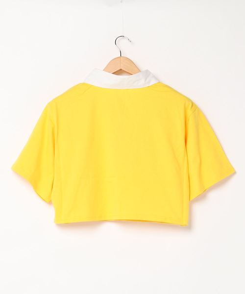 WC(ダブル シー)の「WC/ロゴラガーハーフジップショートTシャツ(Tシャツ/カットソー・レディース・パープル/イエロー/ブラック・FREE)」の4枚目の写真