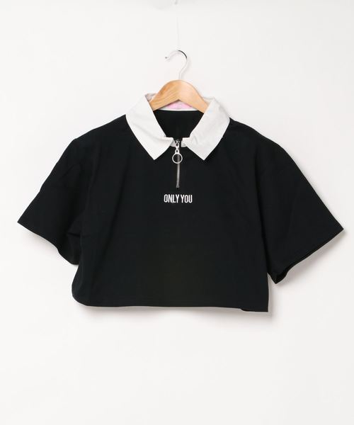 WC(ダブル シー)の「WC/ロゴラガーハーフジップショートTシャツ(Tシャツ/カットソー・レディース・パープル/イエロー/ブラック・FREE)」の7枚目の写真