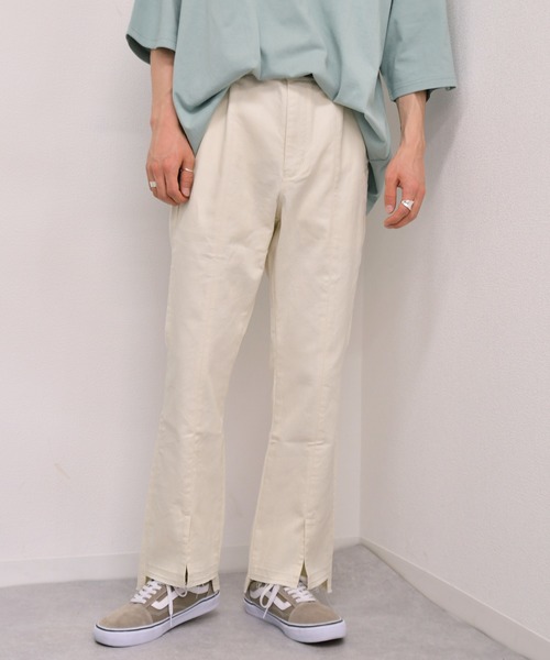 kutir（クティール）の「デニムフレアパンツ（その他パンツ・メンズ・オフホワイト/サックスブルー/インディゴブルー・SMALL/MEDIUM/LARGE）」の6枚目の写真