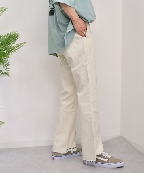 kutir（クティール）の「デニムフレアパンツ（その他パンツ・メンズ・オフホワイト/サックスブルー/インディゴブルー・SMALL/MEDIUM/LARGE）」の9枚目の写真