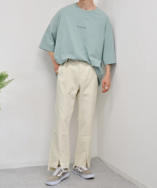 kutir（クティール）の「デニムフレアパンツ（その他パンツ・メンズ・オフホワイト/サックスブルー/インディゴブルー・SMALL/MEDIUM/LARGE）」の4枚目の写真