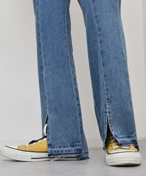 kutir（クティール）の「デニムフレアパンツ（その他パンツ・メンズ・オフホワイト/サックスブルー/インディゴブルー・SMALL/MEDIUM/LARGE）」の15枚目の写真