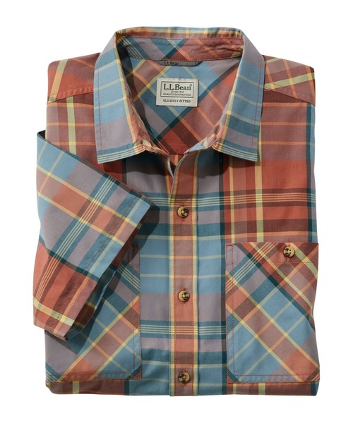 【セール】オッター・クリフ・シャツ、半袖 プラッド 米国フィット・レギュラー（シャツ/ブラウス）｜L.L.Bean（エルエルビーン）