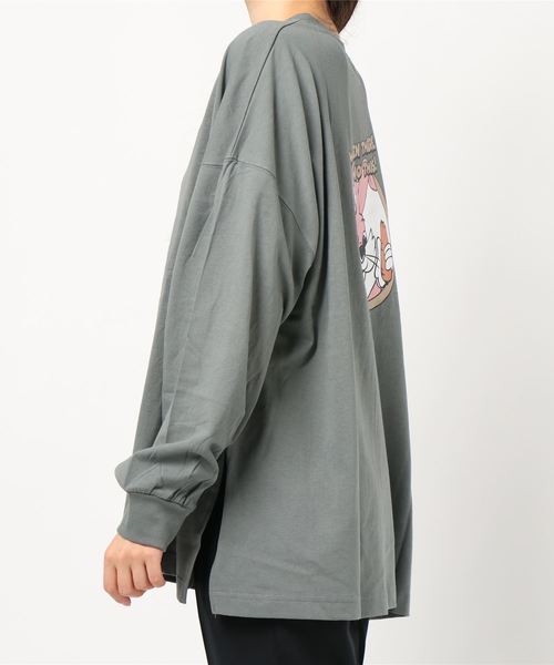 SpRay(スプレイ)の「キャロットファームBIG Tシャツ(Tシャツ/カットソー・レディース・オフホワイト/スミクロ/ライトベージュ/ブルー/ラベンダー・FREE)」の6枚目の写真