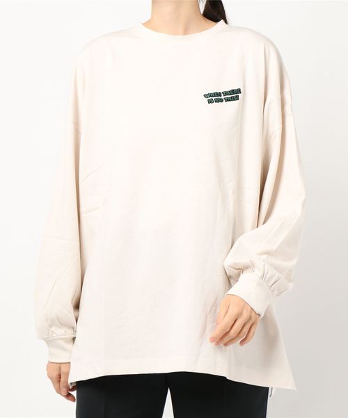 SpRay(スプレイ)の「キャロットファームBIG Tシャツ(Tシャツ/カットソー・レディース・オフホワイト/スミクロ/ライトベージュ/ブルー/ラベンダー・FREE)」の14枚目の写真