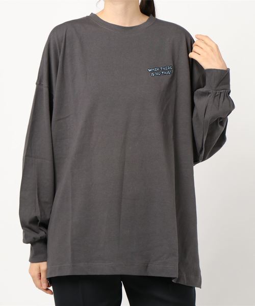 SpRay(スプレイ)の「キャロットファームBIG Tシャツ(Tシャツ/カットソー・レディース・オフホワイト/スミクロ/ライトベージュ/ブルー/ラベンダー・FREE)」の13枚目の写真