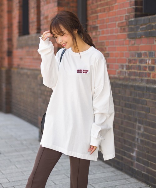 SpRay(スプレイ)の「キャロットファームBIG Tシャツ(Tシャツ/カットソー・レディース・オフホワイト/スミクロ/ライトベージュ/ブルー/ラベンダー・FREE)」の18枚目の写真