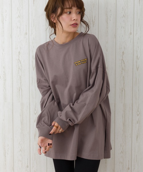 SpRay(スプレイ)の「キャロットファームBIG Tシャツ(Tシャツ/カットソー・レディース・オフホワイト/スミクロ/ライトベージュ/ブルー/ラベンダー・FREE)」の12枚目の写真
