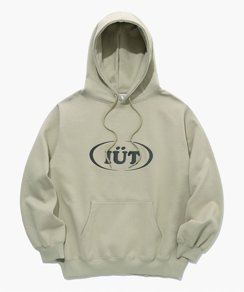 ISTKUNST(イストクンスト)の「【ISTKUNST】OVAL LOGO HOODIE / イストクンスト オーバル ロゴ フーディー(パーカー・メンズ・ベージュ/ブルー/チャコールグレー/ピンク・MEDIUM/LARGE)」の6枚目の写真