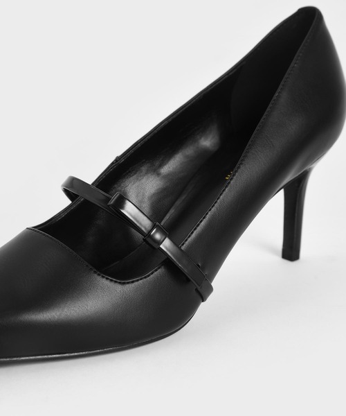 CHARLES & KEITH(チャールズ & キース)の「メリージェーン スティレットヒールパンプス / Mary Jane Stiletto Heel Pumps(パンプス・レディース・ブラック/ベージュ・22.5cm/23cm/23.5cm/24.5cm/25cm/25.5cm)」の6枚目の写真