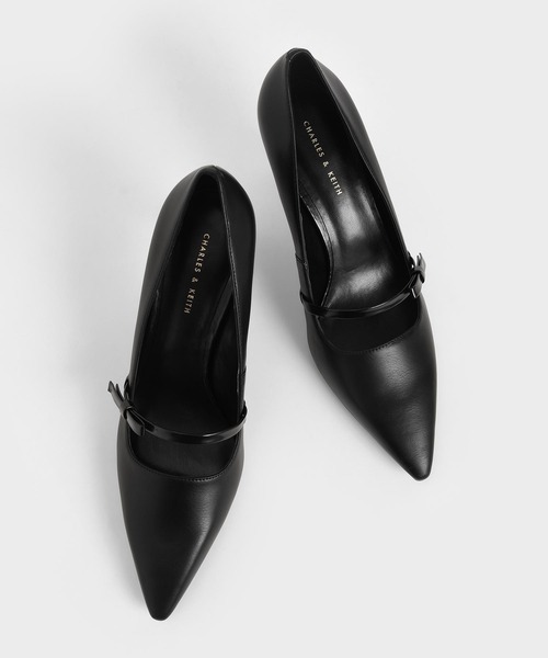 CHARLES & KEITH(チャールズ & キース)の「メリージェーン スティレットヒールパンプス / Mary Jane Stiletto Heel Pumps(パンプス・レディース・ブラック/ベージュ・22.5cm/23cm/23.5cm/24.5cm/25cm/25.5cm)」の9枚目の写真