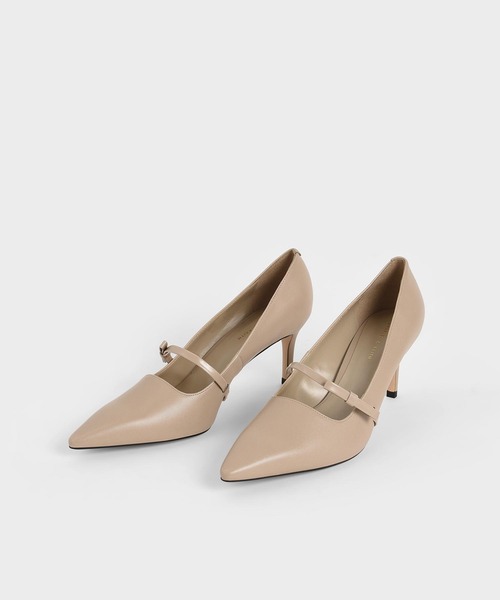 CHARLES & KEITH(チャールズ & キース)の「メリージェーン スティレットヒールパンプス / Mary Jane Stiletto Heel Pumps(パンプス・レディース・ブラック/ベージュ・22.5cm/23cm/23.5cm/24.5cm/25cm/25.5cm)」の11枚目の写真