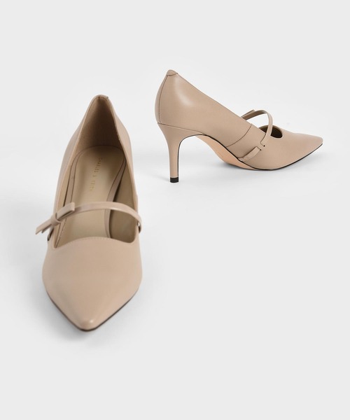 CHARLES & KEITH(チャールズ & キース)の「メリージェーン スティレットヒールパンプス / Mary Jane Stiletto Heel Pumps(パンプス・レディース・ブラック/ベージュ・22.5cm/23cm/23.5cm/24.5cm/25cm/25.5cm)」の13枚目の写真
