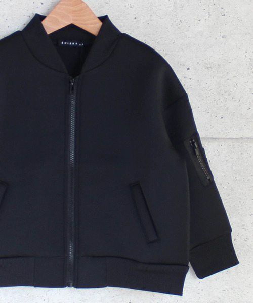 THE CASUAL（カジュアル）の「ビッグシルエット MA-1 ジャケット サンドイッチダンボール キッズ（MA-1・キッズ・カーキ/ベージュ/ブラック/ネイビー・150cm/110cm/140cm/120cm/160cm/130cm）」の10枚目の写真