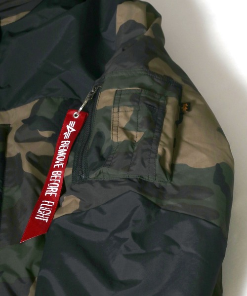 Alpha Industries（アルファインダストリーズ）の「ALPHA/アルファ AVALANCHE  カモフラパーカー PRIMALOFT JACKET（ダウンジャケット/コート・メンズ・グリーン系その他・M/L/XL）」の10枚目の写真