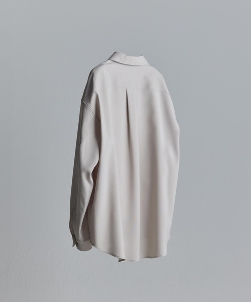 WYM LIDNM(ウィム バイ リドム)の「PE WIDE SHIRT(シャツ/ブラウス・メンズ・ベージュ/ブルー系その他/パープル系その他/ライトベージュ・S/M/L)」の8枚目の写真