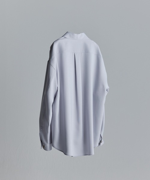 WYM LIDNM(ウィム バイ リドム)の「PE WIDE SHIRT(シャツ/ブラウス・メンズ・ベージュ/ブルー系その他/パープル系その他/ライトベージュ・S/M/L)」の10枚目の写真