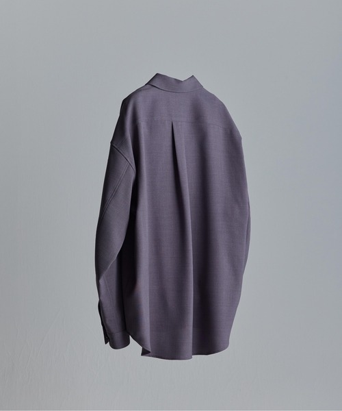 WYM LIDNM(ウィム バイ リドム)の「PE WIDE SHIRT(シャツ/ブラウス・メンズ・ベージュ/ブルー系その他/パープル系その他/ライトベージュ・S/M/L)」の12枚目の写真