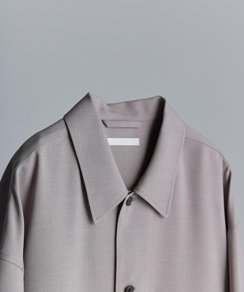 WYM LIDNM(ウィム バイ リドム)の「PE WIDE SHIRT(シャツ/ブラウス・メンズ・ベージュ/ブルー系その他/パープル系その他/ライトベージュ・S/M/L)」の17枚目の写真