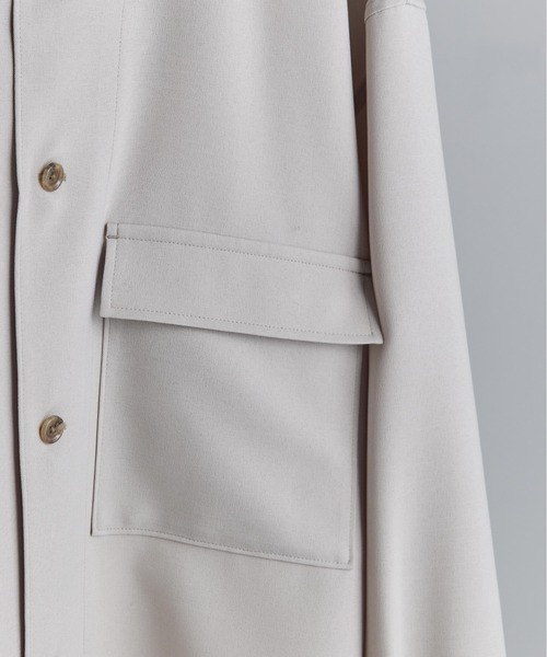 WYM LIDNM(ウィム バイ リドム)の「PE WIDE SHIRT(シャツ/ブラウス・メンズ・ベージュ/ブルー系その他/パープル系その他/ライトベージュ・S/M/L)」の21枚目の写真