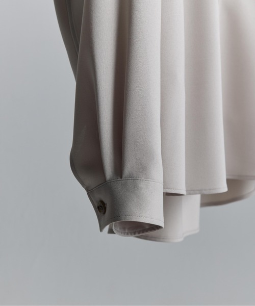 WYM LIDNM(ウィム バイ リドム)の「PE WIDE SHIRT(シャツ/ブラウス・メンズ・ベージュ/ブルー系その他/パープル系その他/ライトベージュ・S/M/L)」の22枚目の写真