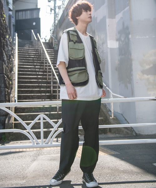 【セール】WASHED MESH VEST（ベスト）｜FIRST DOWN（ファーストダウン）