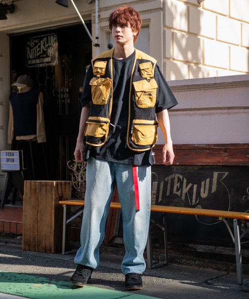 【セール】WASHED MESH VEST（ベスト）｜FIRST DOWN（ファーストダウン）