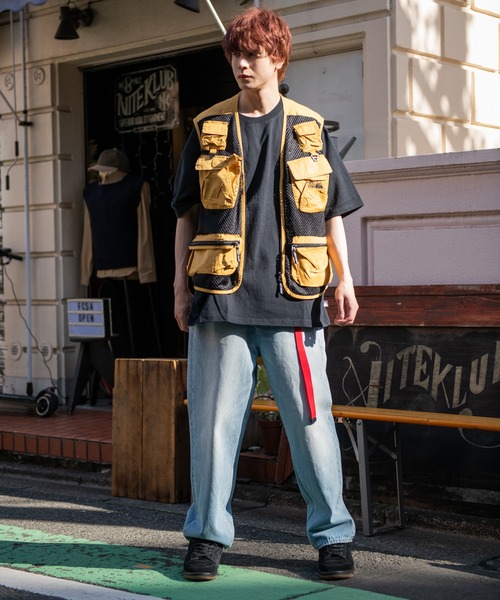 【セール】WASHED MESH VEST（ベスト）｜FIRST DOWN（ファーストダウン）