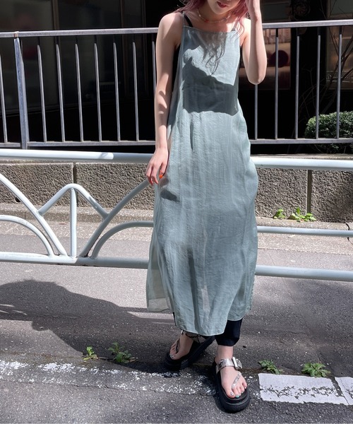 セール Publux パブリュクス シアーキャミドレス ワンピース Publux パブリュクス のファッション通販 Zozotown