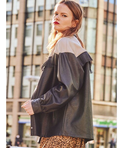 jouetie(ジュエティ)の「ウエスタンライクジャケット(シャツ/ブラウス・レディース・パープル/ブラック/ブラウン・MEDIUM)」の5枚目の写真