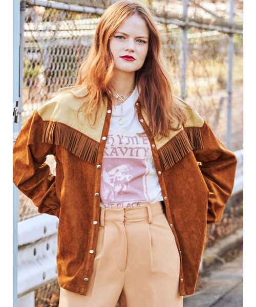 jouetie(ジュエティ)の「ウエスタンライクジャケット(シャツ/ブラウス・レディース・パープル/ブラック/ブラウン・MEDIUM)」の9枚目の写真