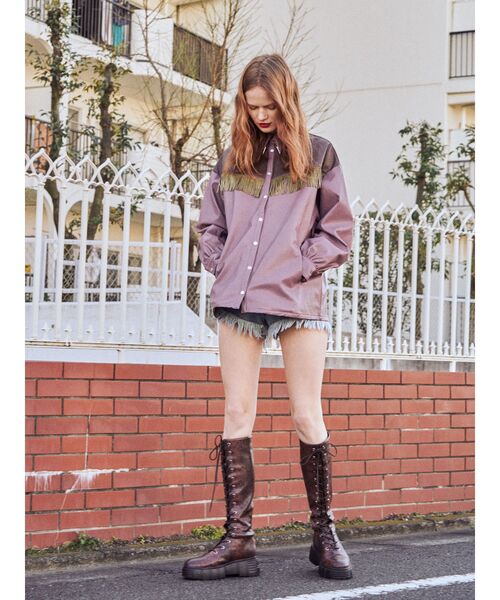 jouetie(ジュエティ)の「ウエスタンライクジャケット(シャツ/ブラウス・レディース・パープル/ブラック/ブラウン・MEDIUM)」の14枚目の写真