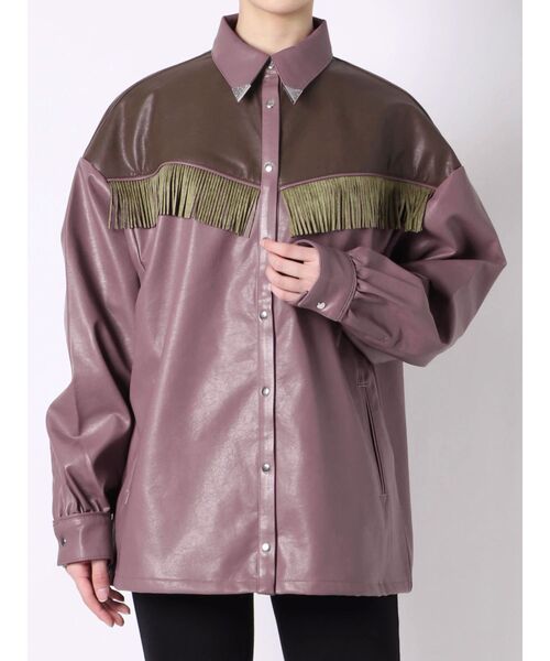 jouetie(ジュエティ)の「ウエスタンライクジャケット(シャツ/ブラウス・レディース・パープル/ブラック/ブラウン・MEDIUM)」の22枚目の写真