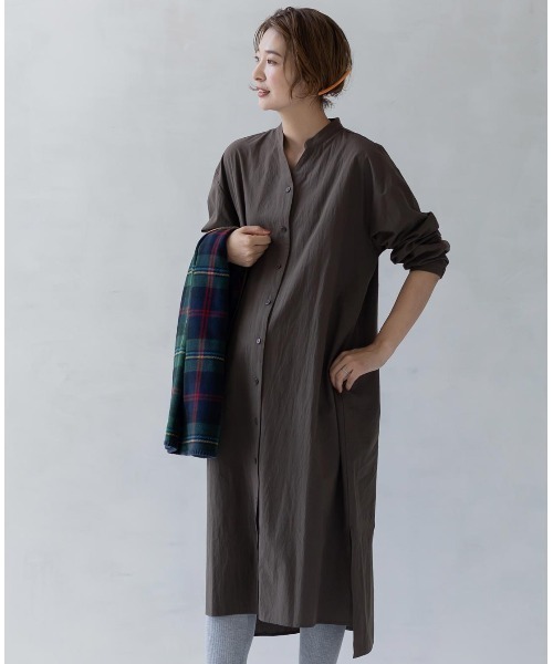 フェリシモMama(フェリシモママ)の「【たまごクラブ掲載】Moredde マタニティ・産後使える ママによりそう無地ワンピースパジャマ/マタニティパジャマ(マタニティウェア/グッズ・レディース・ベージュ/ネイビー/ホワイト/ブラウン系その他/ラベンダー・MEDIUM/LARGE/X-LARGE)」の3枚目の写真