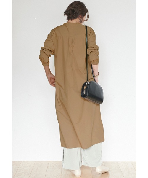 フェリシモMama(フェリシモママ)の「【たまごクラブ掲載】Moredde マタニティ・産後使える ママによりそう無地ワンピースパジャマ/マタニティパジャマ(マタニティウェア/グッズ・レディース・ベージュ/ネイビー/ホワイト/ブラウン系その他/ラベンダー・MEDIUM/LARGE/X-LARGE)」の10枚目の写真