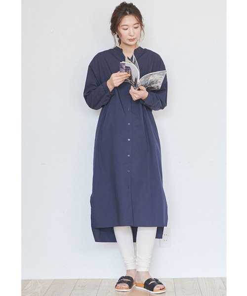 フェリシモMama(フェリシモママ)の「【たまごクラブ掲載】Moredde マタニティ・産後使える ママによりそう無地ワンピースパジャマ/マタニティパジャマ(マタニティウェア/グッズ・レディース・ベージュ/ネイビー/ホワイト/ブラウン系その他/ラベンダー・MEDIUM/LARGE/X-LARGE)」の11枚目の写真