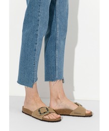 BIRKENSTOCK（ビルケンシュトック）の「ビルケンシュトック Madrid/マドリッド ビッグバックル マッドグリーン(ナロー)（サンダル）」