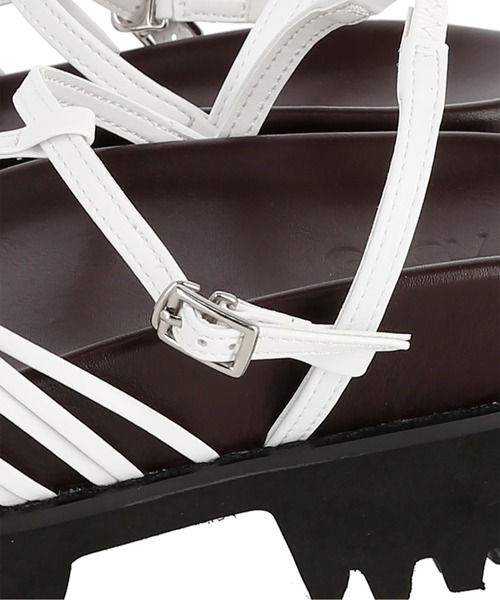 G.V.G.V.（ジーヴィージーヴィー）の「ASYMMETRY THIN STRAP SANDAL（サンダル・レディース・ブラック/ブルー/ホワイト/カーキ・M/L/S）」の18枚目の写真