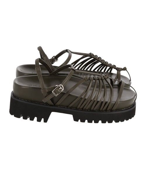 G.V.G.V.（ジーヴィージーヴィー）の「ASYMMETRY THIN STRAP SANDAL（サンダル・レディース・ブラック/ブルー/ホワイト/カーキ・M/L/S）」の11枚目の写真