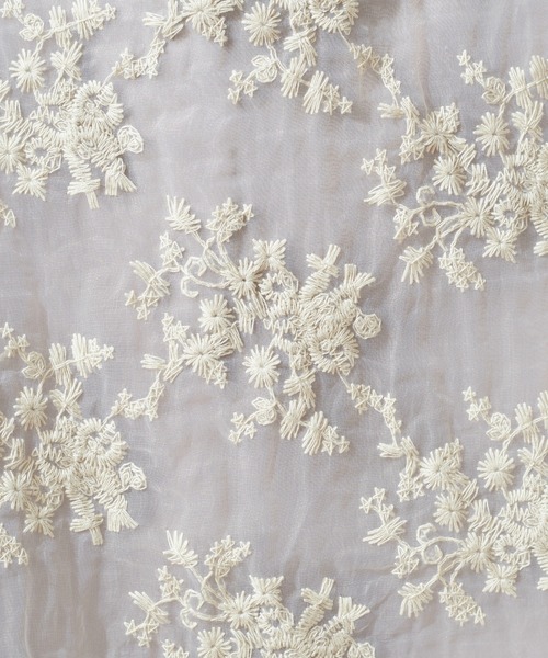 natural couture（ナチュラルクチュール）の「オーガンジー刺繍スカート（スカート・レディース・ベージュ/ラベンダー/ミント・FREE）」の13枚目の写真