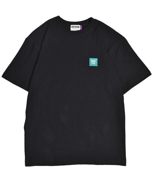 DOUBLE STEAL（ダブルスティール）の「mini BOX LOGO　半袖Tシャツ（Tシャツ/カットソー・メンズ・サンドベージュ/ホワイト×ブラック/ブラック系その他/ベージュ系その他/ホワイト×エメラルドグリーン/ブラック系その他2・MEDIUM/LARGE/X-LARGE/XX-LARGE）」の5枚目の写真