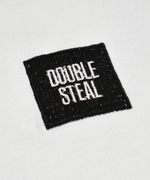DOUBLE STEAL（ダブルスティール）の「mini BOX LOGO　半袖Tシャツ（Tシャツ/カットソー・メンズ・サンドベージュ/ホワイト×ブラック/ブラック系その他/ベージュ系その他/ホワイト×エメラルドグリーン/ブラック系その他2・MEDIUM/LARGE/X-LARGE/XX-LARGE）」の12枚目の写真