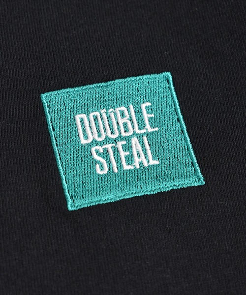 DOUBLE STEAL（ダブルスティール）の「mini BOX LOGO　半袖Tシャツ（Tシャツ/カットソー・メンズ・サンドベージュ/ホワイト×ブラック/ブラック系その他/ベージュ系その他/ホワイト×エメラルドグリーン/ブラック系その他2・MEDIUM/LARGE/X-LARGE/XX-LARGE）」の9枚目の写真